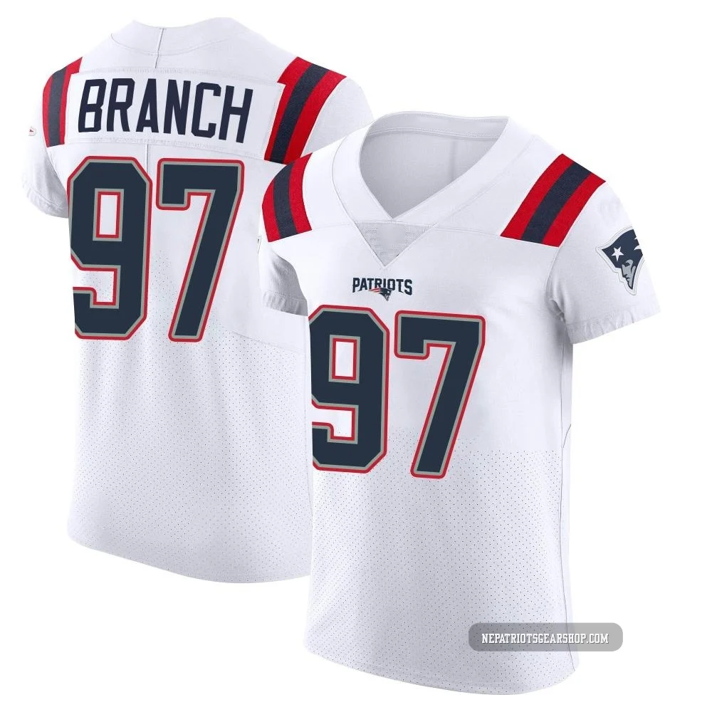 Alan Branch ＃97 New England Patriots Elite Vapor Untouchable Jersey - Men's White