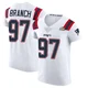 Alan Branch ＃97 New England Patriots Elite Vapor Untouchable Super Bowl LX Patch Jersey - Men's White