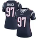 Alan Branch ＃97 New England Patriots Legend Jersey - Women's Navy