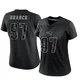 Alan Branch ＃97 New England Patriots Limited Reflective Jersey - Women's Black