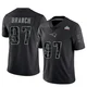 Alan Branch ＃97 New England Patriots Limited Reflective Super Bowl LX Patch Jersey - Youth Black