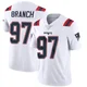 Alan Branch ＃97 New England Patriots Limited Vapor Untouchable Jersey - Men's White