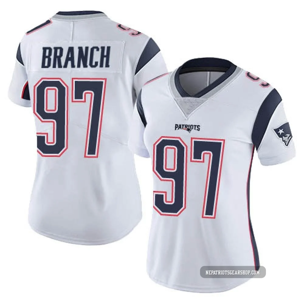 Alan Branch ＃97 New England Patriots Limited Vapor Untouchable Jersey - Women's White