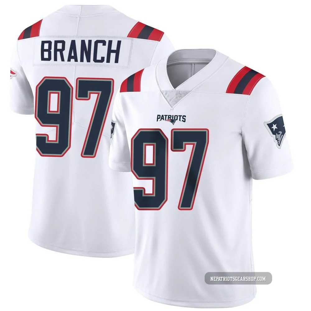 Alan Branch ＃97 New England Patriots Limited Vapor Untouchable Jersey - Youth White
