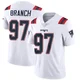 Alan Branch ＃97 New England Patriots Limited Vapor Untouchable Jersey - Youth White