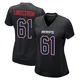 Alec Lindstrom ＃61 New England Patriots Game Carbon Fashion Jersey - Women's Black