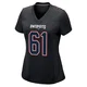 Alec Lindstrom ＃61 New England Patriots Game Carbon Fashion Jersey - Women's Black
