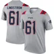 Alec Lindstrom ＃61 New England Patriots Legend Inverted Jersey - Youth Gray