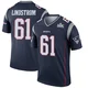 Alec Lindstrom ＃61 New England Patriots Legend Super Bowl LX Patch Jersey - Men's Navy