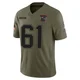 Alec Lindstrom ＃61 New England Patriots Limited 2025 Salute to Service Jersey - Men's Olive