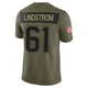 Alec Lindstrom ＃61 New England Patriots Limited 2025 Salute to Service Jersey - Men's Olive