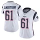 Alec Lindstrom ＃61 New England Patriots Limited Vapor Untouchable Jersey - Women's White