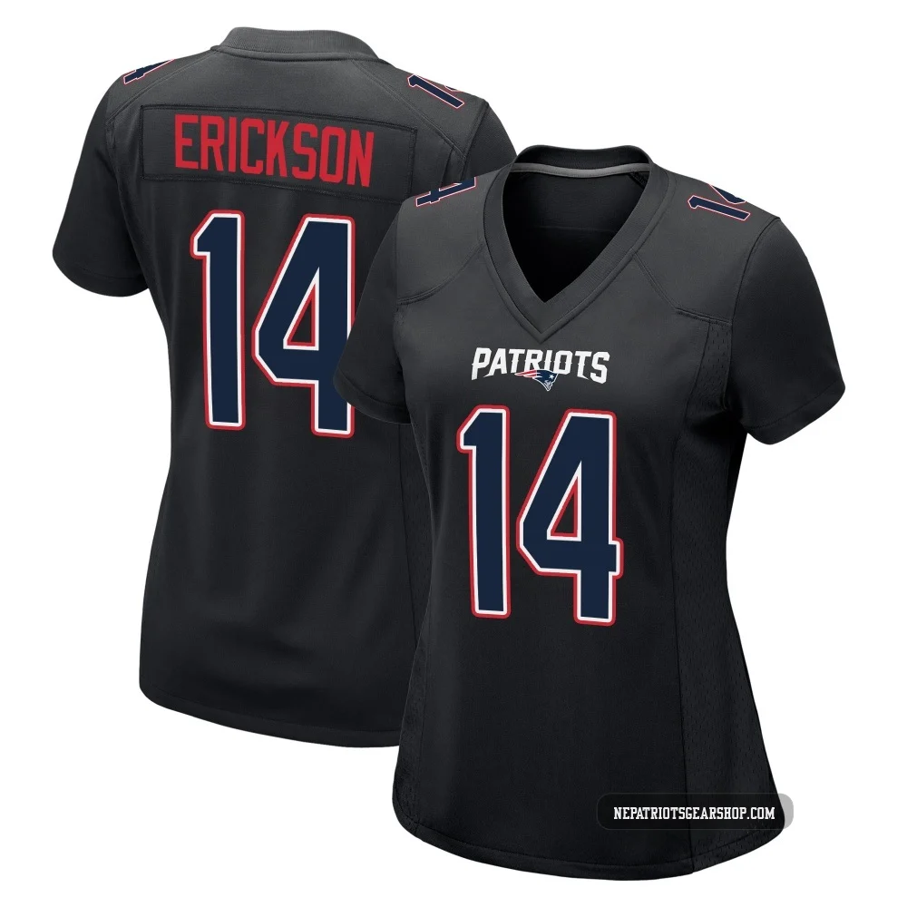 Alex Erickson ＃14 New England Patriots Game Carbon Fashion Jersey - Women's Black