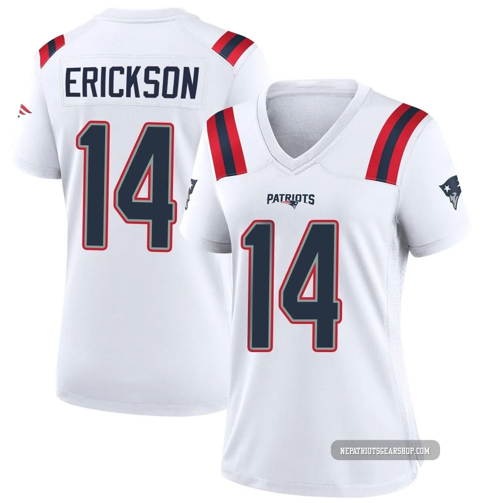 Alex Erickson ＃14 New England Patriots Game Jersey - Women's White