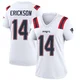 Alex Erickson ＃14 New England Patriots Game Jersey - Women's White
