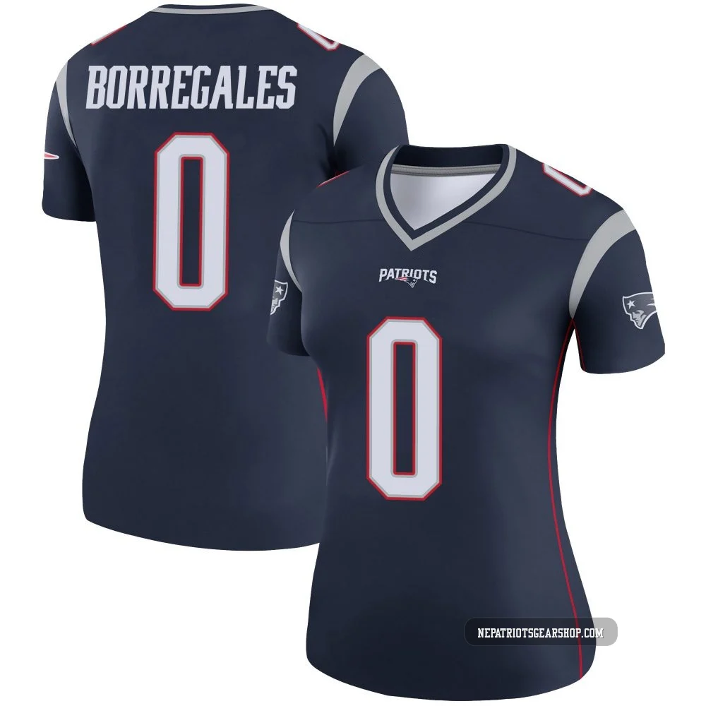 Andres Borregales ＃0 New England Patriots Legend Jersey - Women's Navy