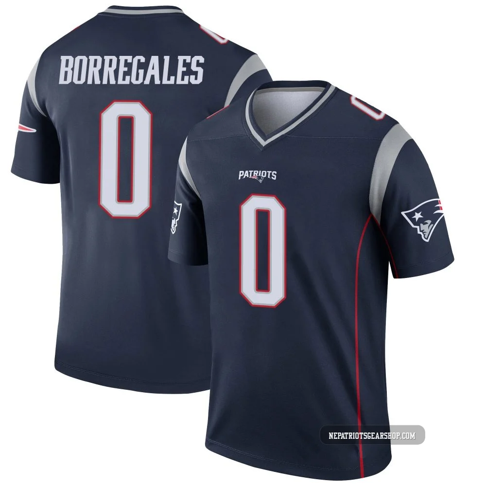 Andres Borregales ＃0 New England Patriots Legend Jersey - Youth Navy