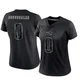 Andres Borregales ＃0 New England Patriots Limited Reflective Jersey - Women's Black