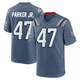 Andrew Parker Jr. ＃47 New England Patriots Game Storm 2025 Rivalries Collection Jersey - Men's Blue