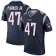 Andrew Parker Jr. ＃47 New England Patriots Legend Jersey - Men's Navy