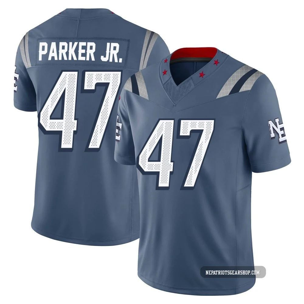 Andrew Parker Jr. ＃47 New England Patriots Limited Storm 2025 Rivalries Collection Jersey - Youth Blue