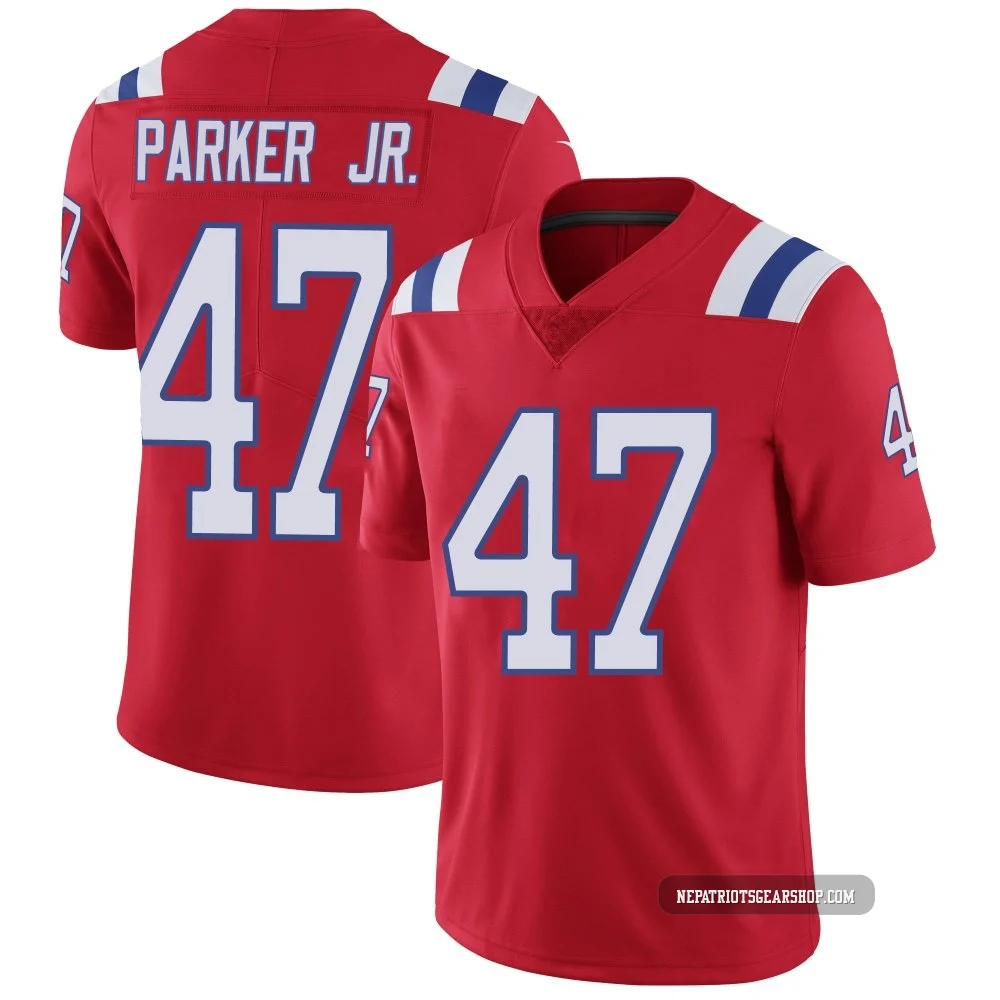 Andrew Parker Jr. ＃47 New England Patriots Limited Vapor Untouchable Alternate Jersey - Men's Red