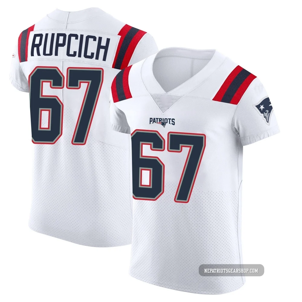 Andrew Rupcich ＃67 New England Patriots Elite Vapor Untouchable Jersey - Men's White