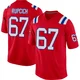 Andrew Rupcich ＃67 New England Patriots Game Alternate Jersey - Men's Red
