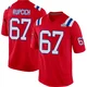 Andrew Rupcich ＃67 New England Patriots Game Alternate Super Bowl LX Patch Jersey - Men's Red