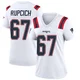 Andrew Rupcich ＃67 New England Patriots Game Jersey - Women's White