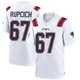 Andrew Rupcich ＃67 New England Patriots Game Jersey - Youth White