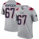 Andrew Rupcich ＃67 New England Patriots Legend Inverted Jersey - Men's Gray