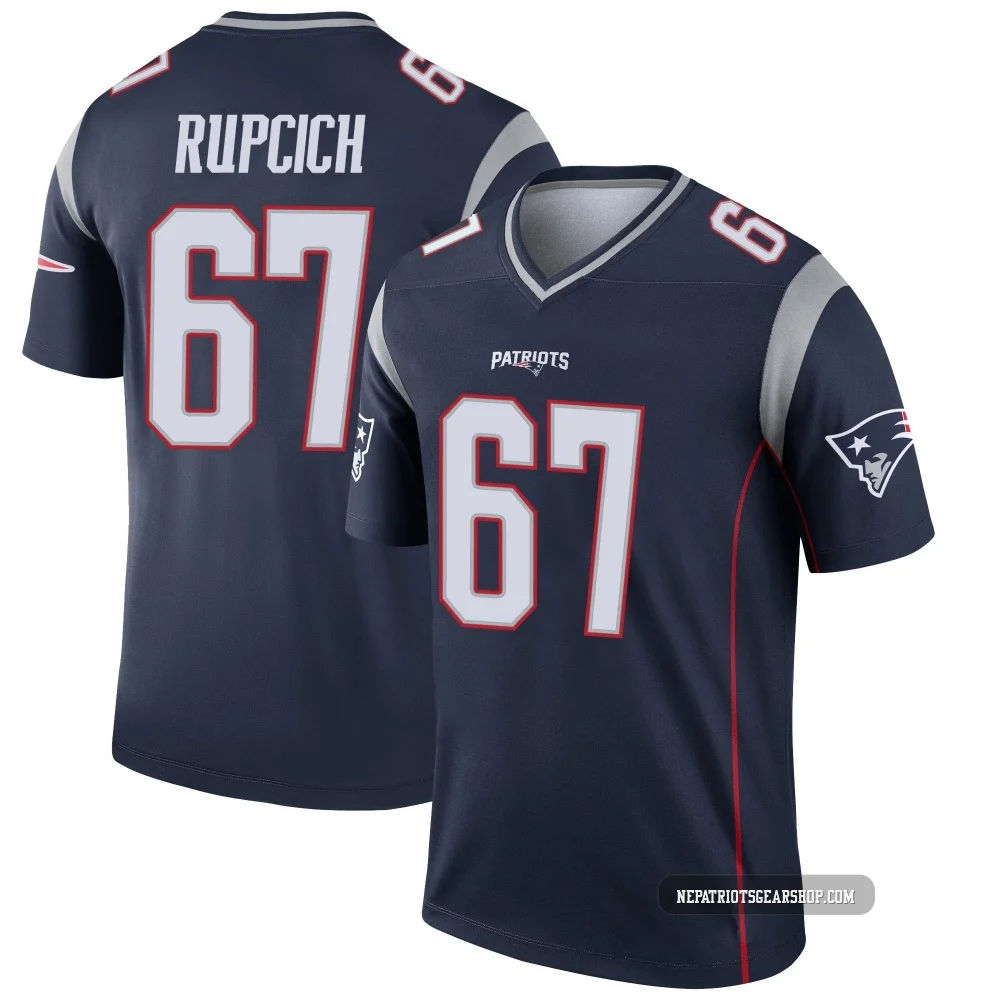 Andrew Rupcich ＃67 New England Patriots Legend Jersey - Men's Navy