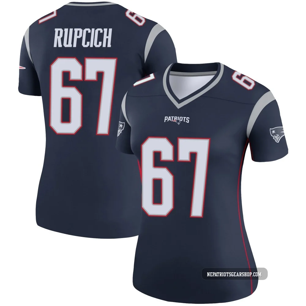 Andrew Rupcich ＃67 New England Patriots Legend Jersey - Women's Navy