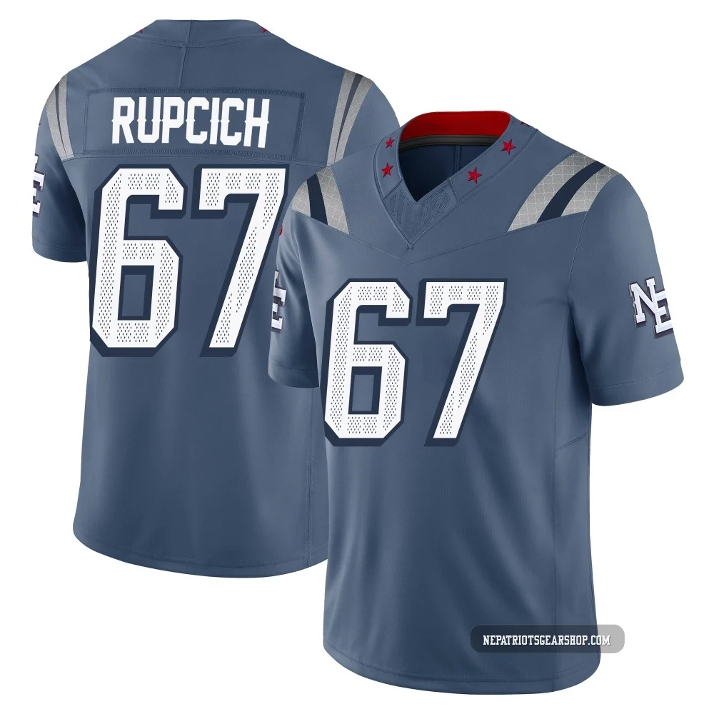 Andrew Rupcich ＃67 New England Patriots Limited Storm 2025 Rivalries Collection Jersey - Men's Blue