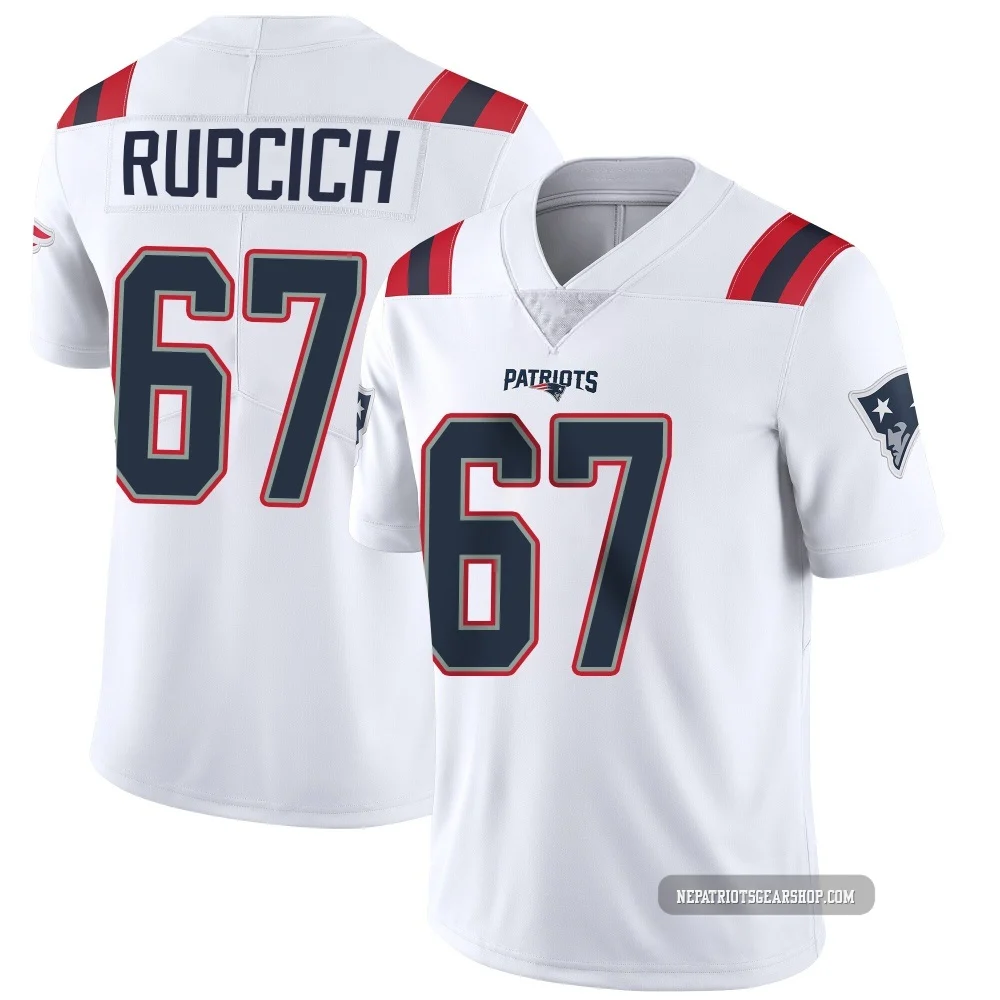 Andrew Rupcich ＃67 New England Patriots Limited Vapor Untouchable Jersey - Men's White