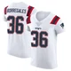Andy Borregales ＃36 New England Patriots Elite Vapor Untouchable Jersey - Men's White