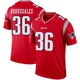 Andy Borregales ＃36 New England Patriots Legend Inverted Jersey - Men's Red