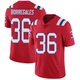 Andy Borregales ＃36 New England Patriots Limited Vapor Untouchable Alternate Jersey - Men's Red
