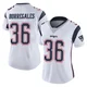 Andy Borregales ＃36 New England Patriots Limited Vapor Untouchable Jersey - Women's White