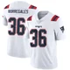 Andy Borregales ＃36 New England Patriots Limited Vapor Untouchable Jersey - Youth White