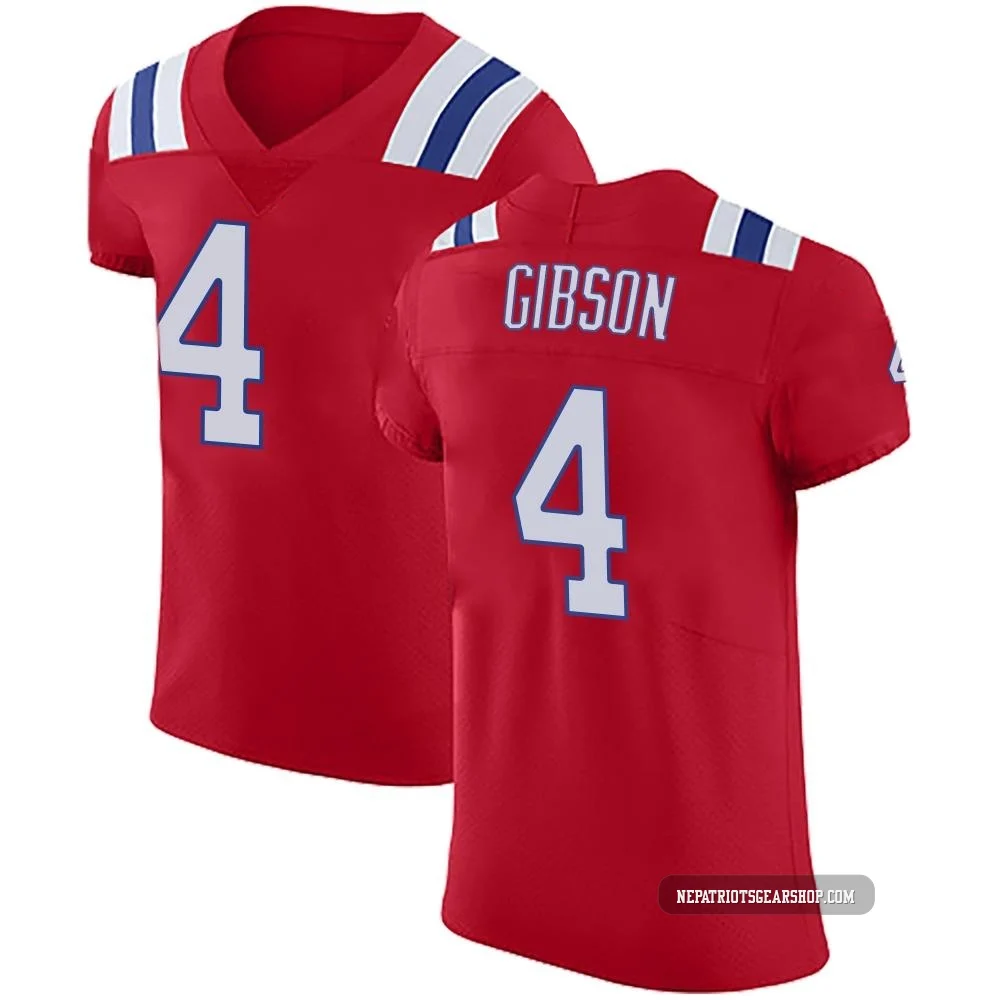 Antonio Gibson ＃4 New England Patriots Elite Vapor Untouchable Alternate Jersey - Men's Red
