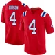 Antonio Gibson ＃4 New England Patriots Game Alternate Jersey - Men's Red