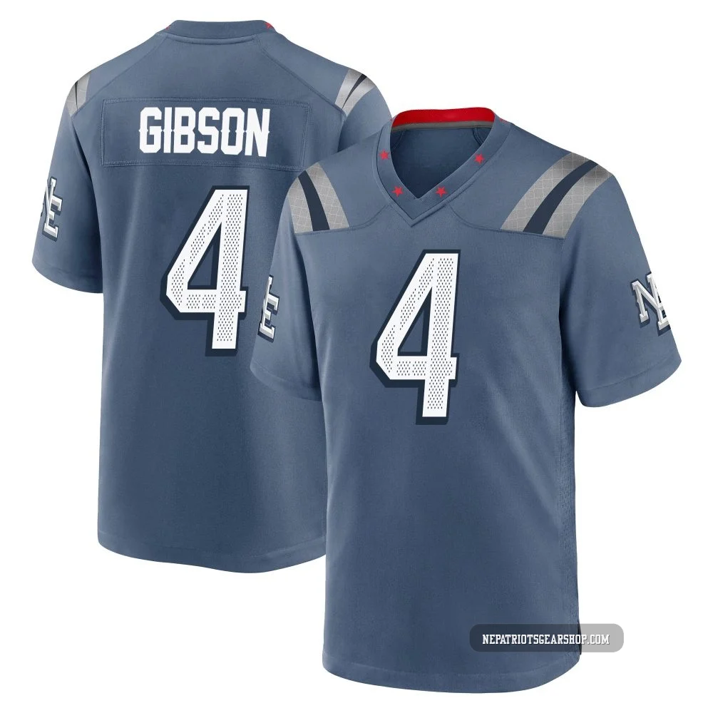 Antonio Gibson ＃4 New England Patriots Game Storm 2025 Rivalries Collection Jersey - Youth Blue
