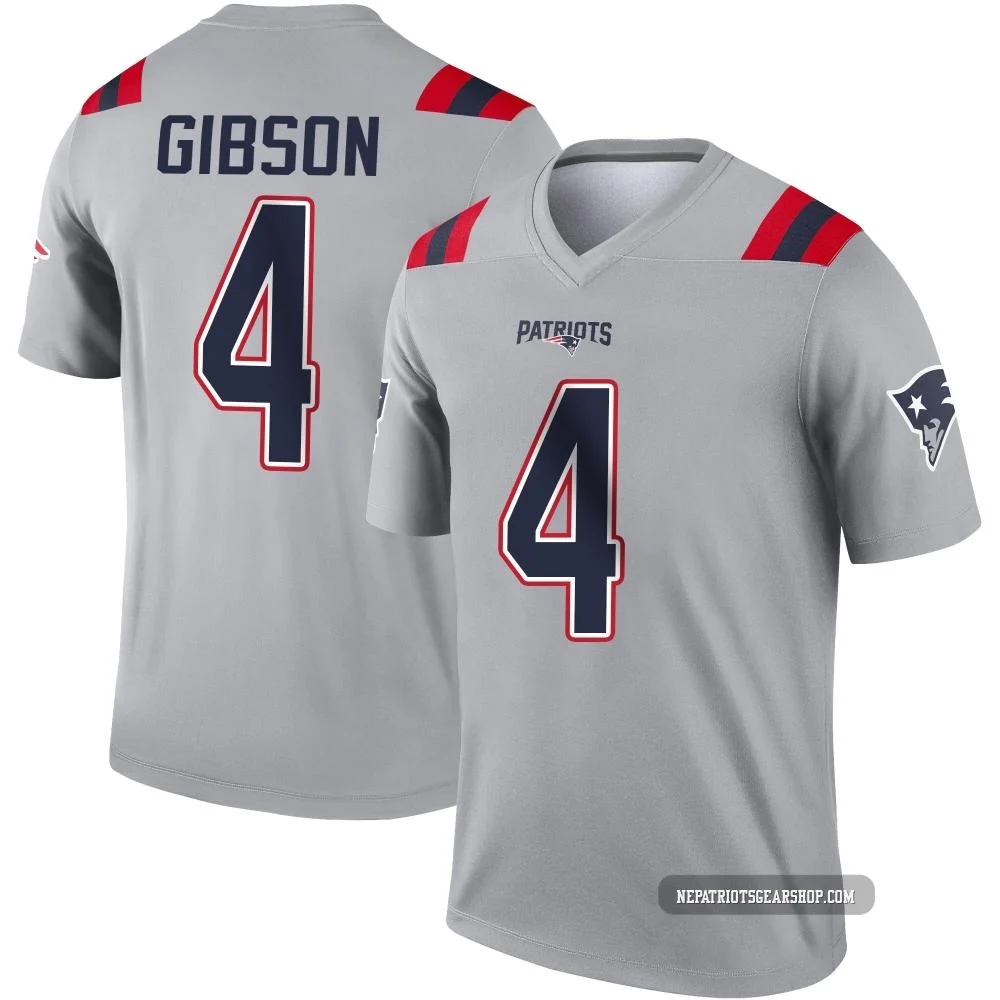 Antonio Gibson ＃4 New England Patriots Legend Inverted Jersey - Youth Gray