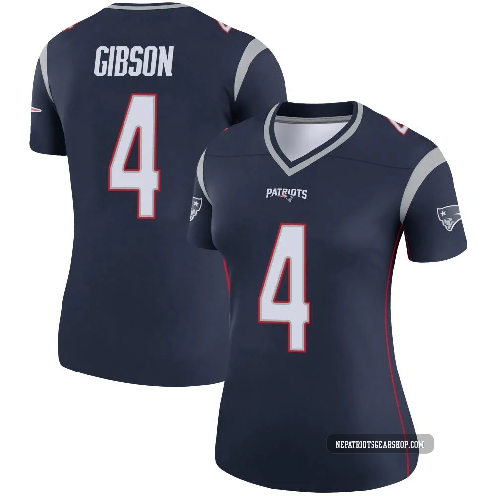 Antonio Gibson ＃4 New England Patriots Legend Jersey - Women's Navy
