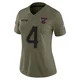 Antonio Gibson ＃4 New England Patriots Limited 2025 Salute to Service Jersey - Women's Olive