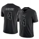 Antonio Gibson ＃4 New England Patriots Limited Reflective Jersey - Men's Black