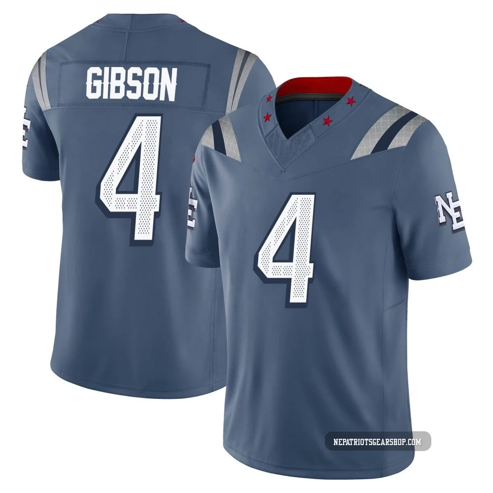 Antonio Gibson ＃4 New England Patriots Limited Storm 2025 Rivalries Collection Jersey - Men's Blue