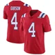 Antonio Gibson ＃4 New England Patriots Limited Vapor Untouchable Alternate Super Bowl LX Patch Jersey - Men's Red